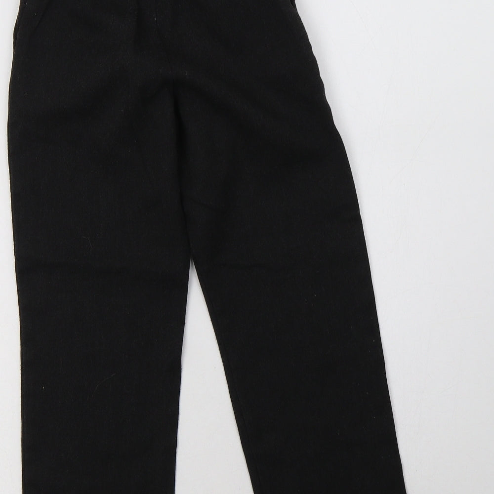 George Boys Grey  Polyester Dress Pants Trousers Size 6-7 Years  Regular Hook & Loop - School Wear