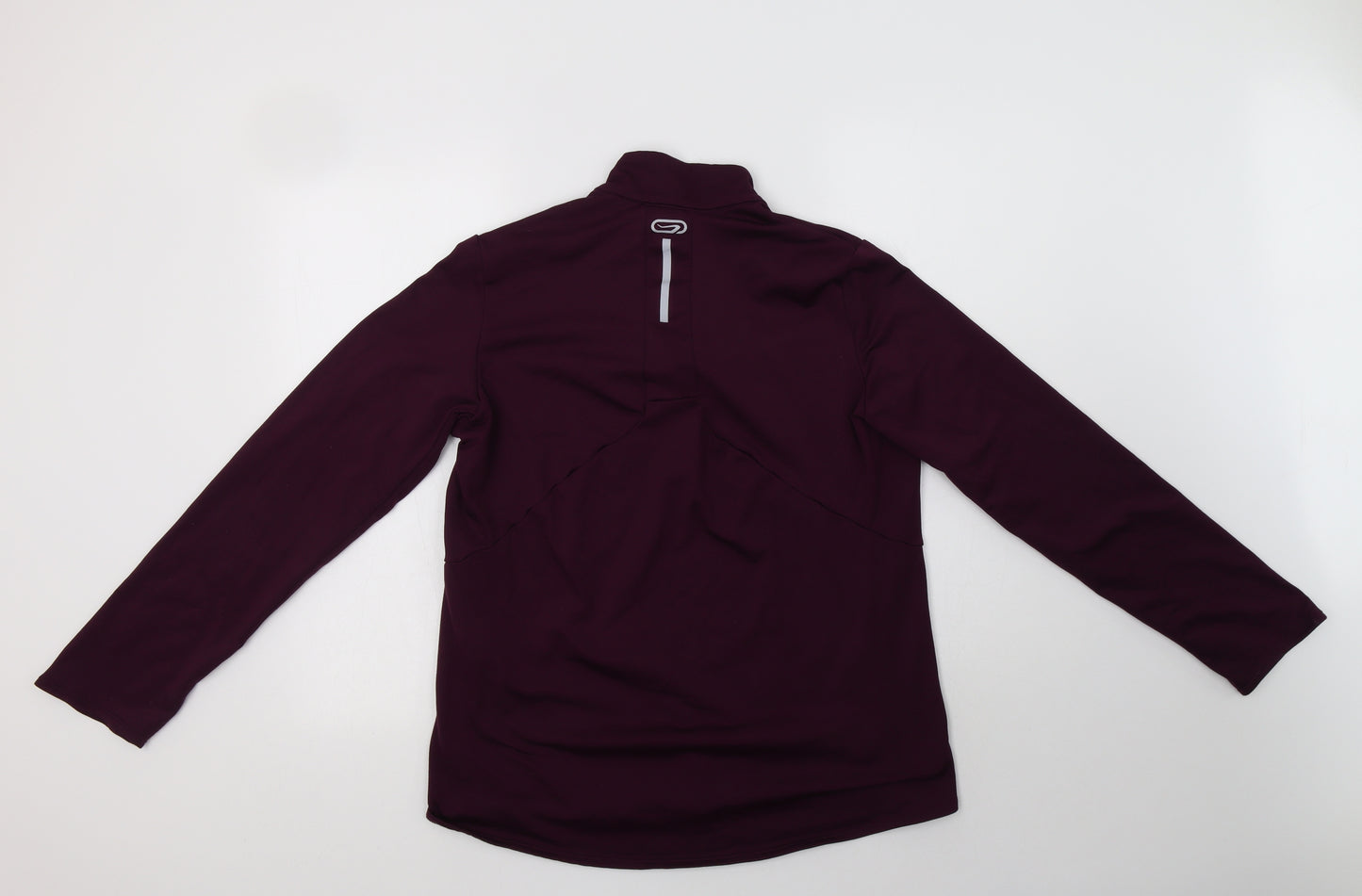 DECATHLON Womens Purple  Polyester Henley Sweatshirt Size 18  Zip