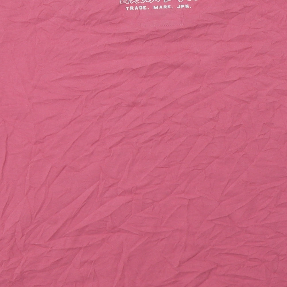 Superdry Womens Pink  Cotton Basic T-Shirt Size 14 Crew Neck