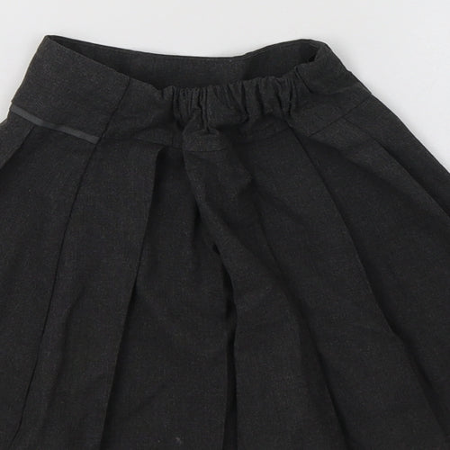 TU Girls Grey  Polyester Pettiskirt Skirt Size 4 Years  Regular Button - School Wear