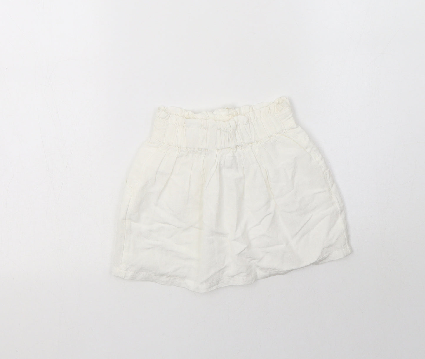 TU Girls White  Viscose A-Line Skirt Size 3 Years  Regular