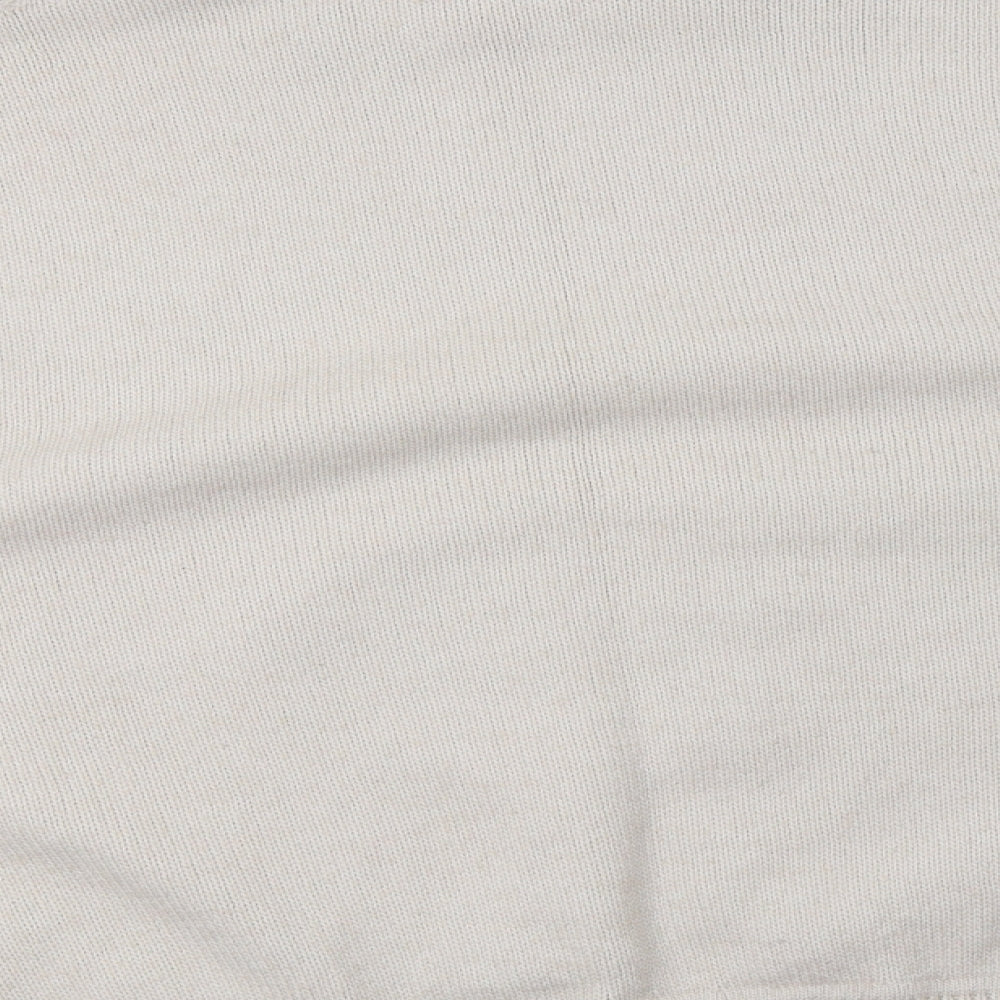 H&M Womens Beige Mock Neck  Polyester Pullover Jumper Size S