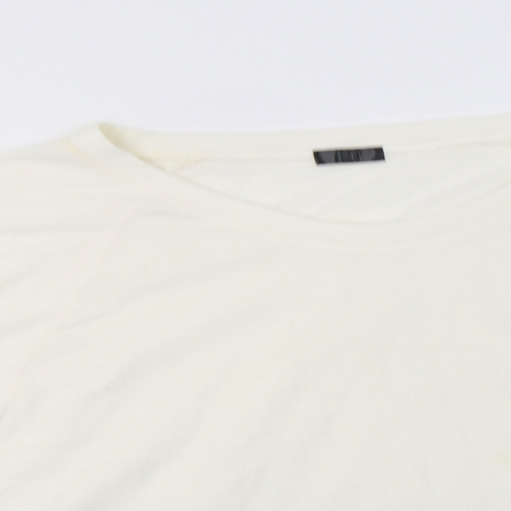 F&F Womens Ivory  Polyester Top Pyjama Top Size 22