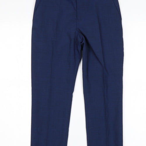 NEXT Boys Blue  Wool Dress Pants Trousers Size 9 Months  Regular