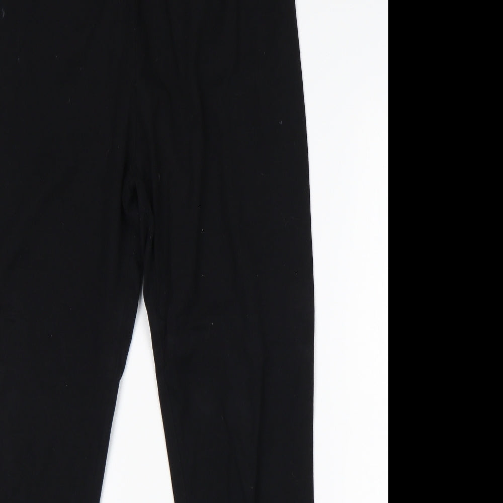 Intuition Womens Black  Cotton Jogger Leggings Size 16 L27 in
