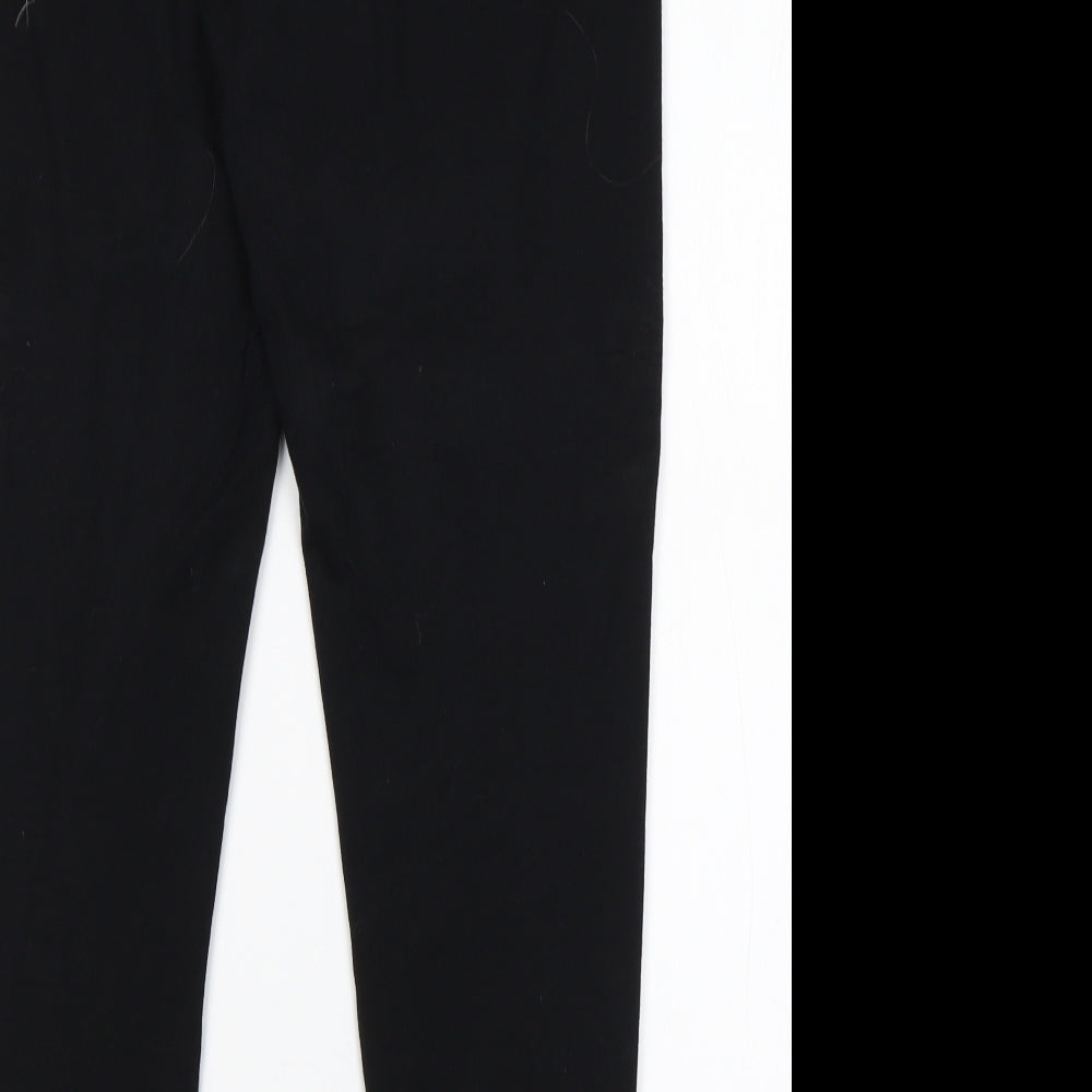 Intuition Womens Black  Cotton Jogger Leggings Size 16 L27 in
