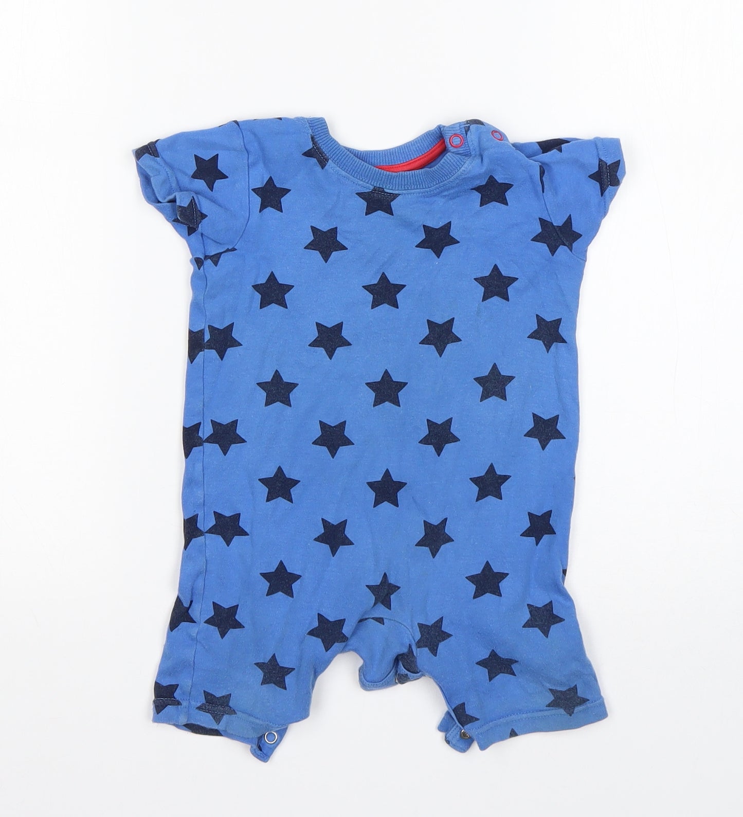 George Boys Blue  Cotton Romper One-Piece Size 9-12 Months