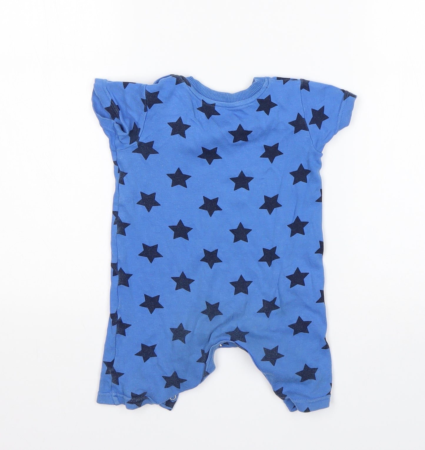 George Boys Blue  Cotton Romper One-Piece Size 9-12 Months