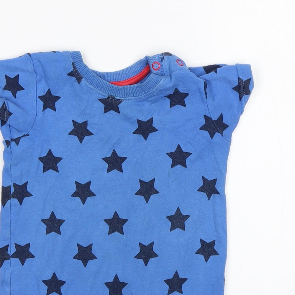George Boys Blue  Cotton Romper One-Piece Size 9-12 Months