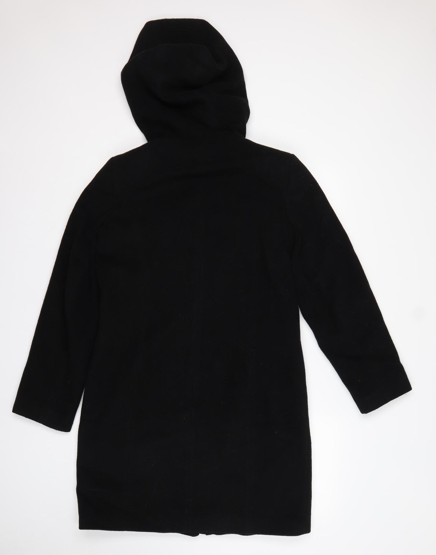 NuAge Womens Black   Overcoat Coat Size 8