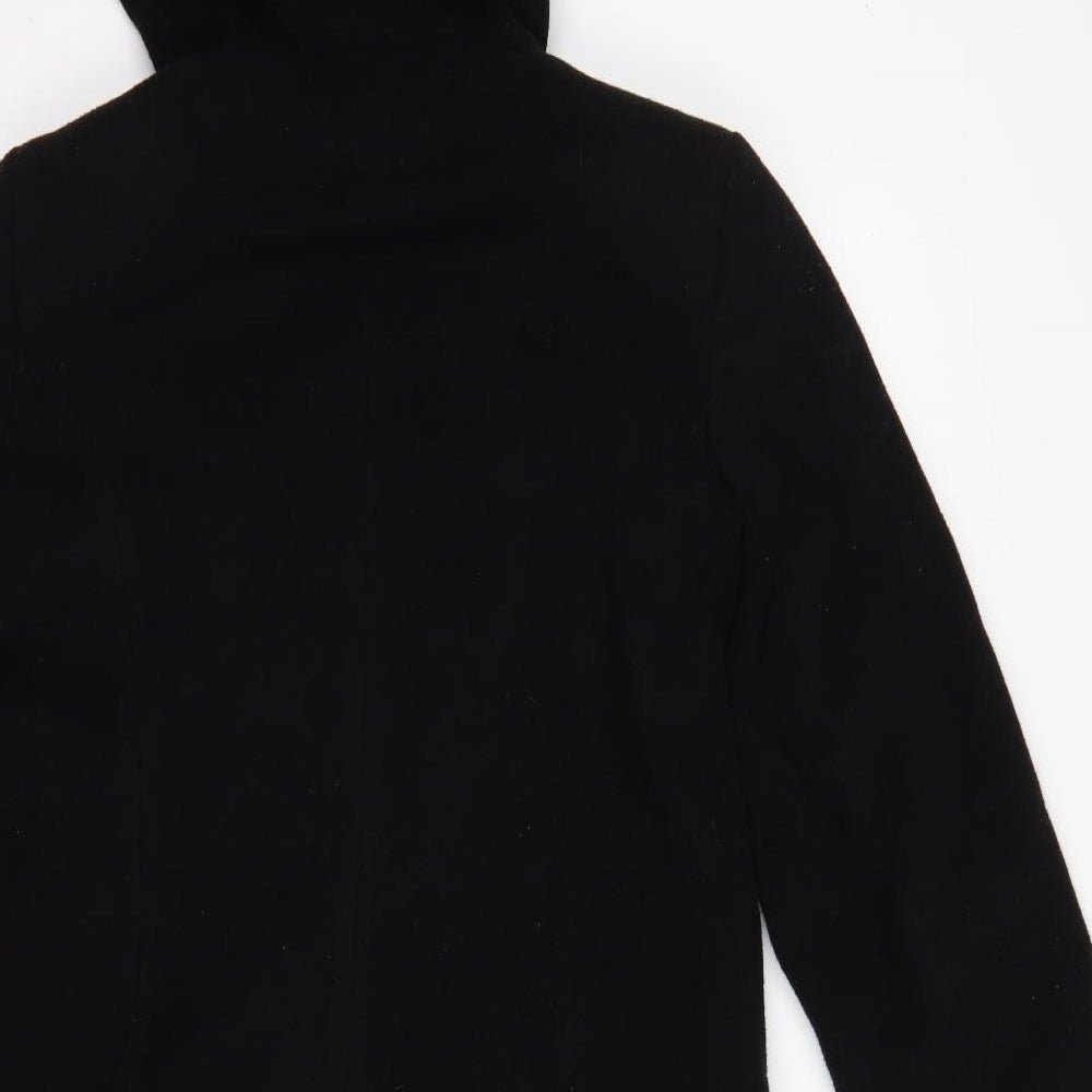 NuAge Womens Black   Overcoat Coat Size 8