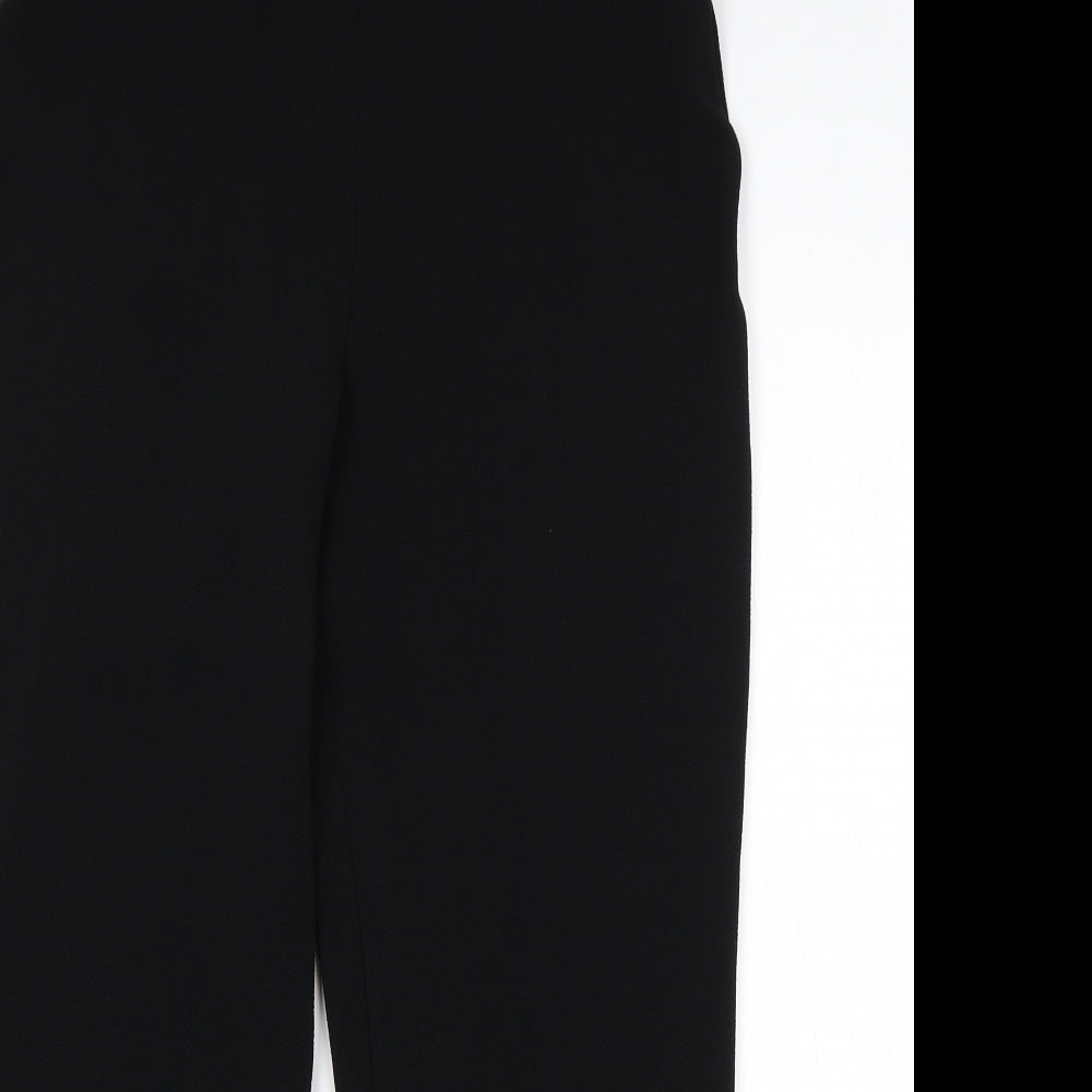 Bonmarché Womens Black  Polyester Trousers  Size 14 L27 in Regular