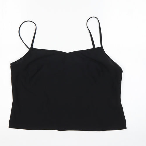 Dorothy Perkins Womens Black  Polyester Basic Blouse Size 16 V-Neck