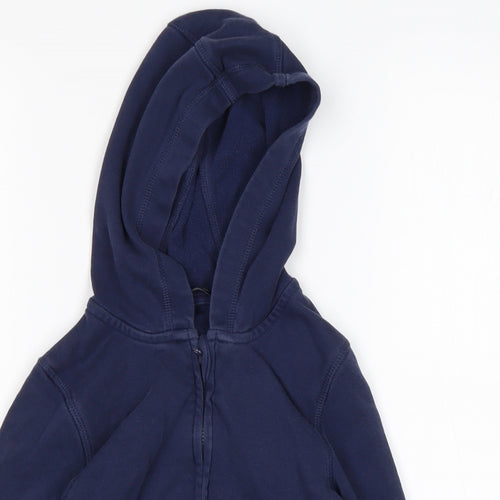 George Boys Blue  Cotton Full Zip Hoodie Size 3-4 Years