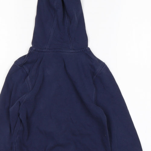 George Boys Blue  Cotton Full Zip Hoodie Size 3-4 Years