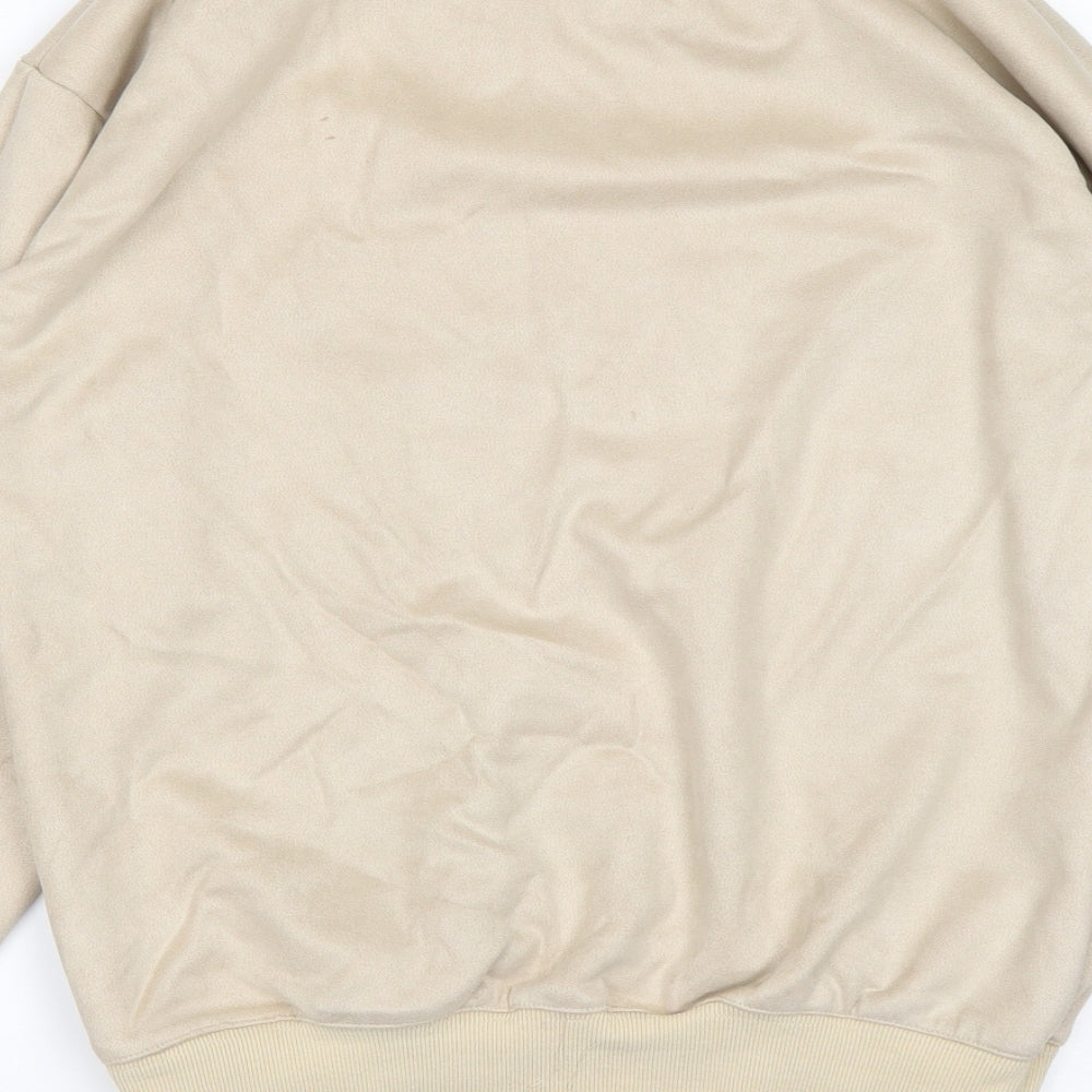 Zaful Mens Beige   Pullover Sweatshirt Size L
