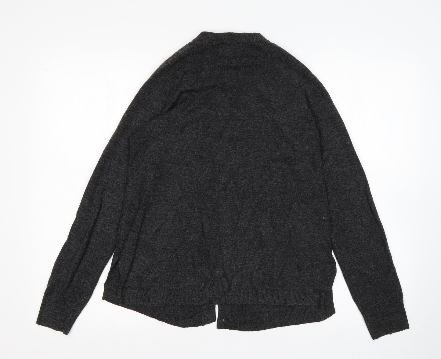 Atmosphere Womens Grey V-Neck  Acrylic Cardigan Jumper Size 12