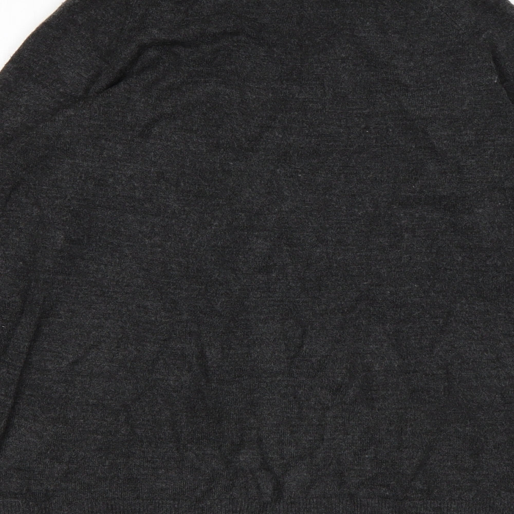 Atmosphere Womens Grey V-Neck  Acrylic Cardigan Jumper Size 12