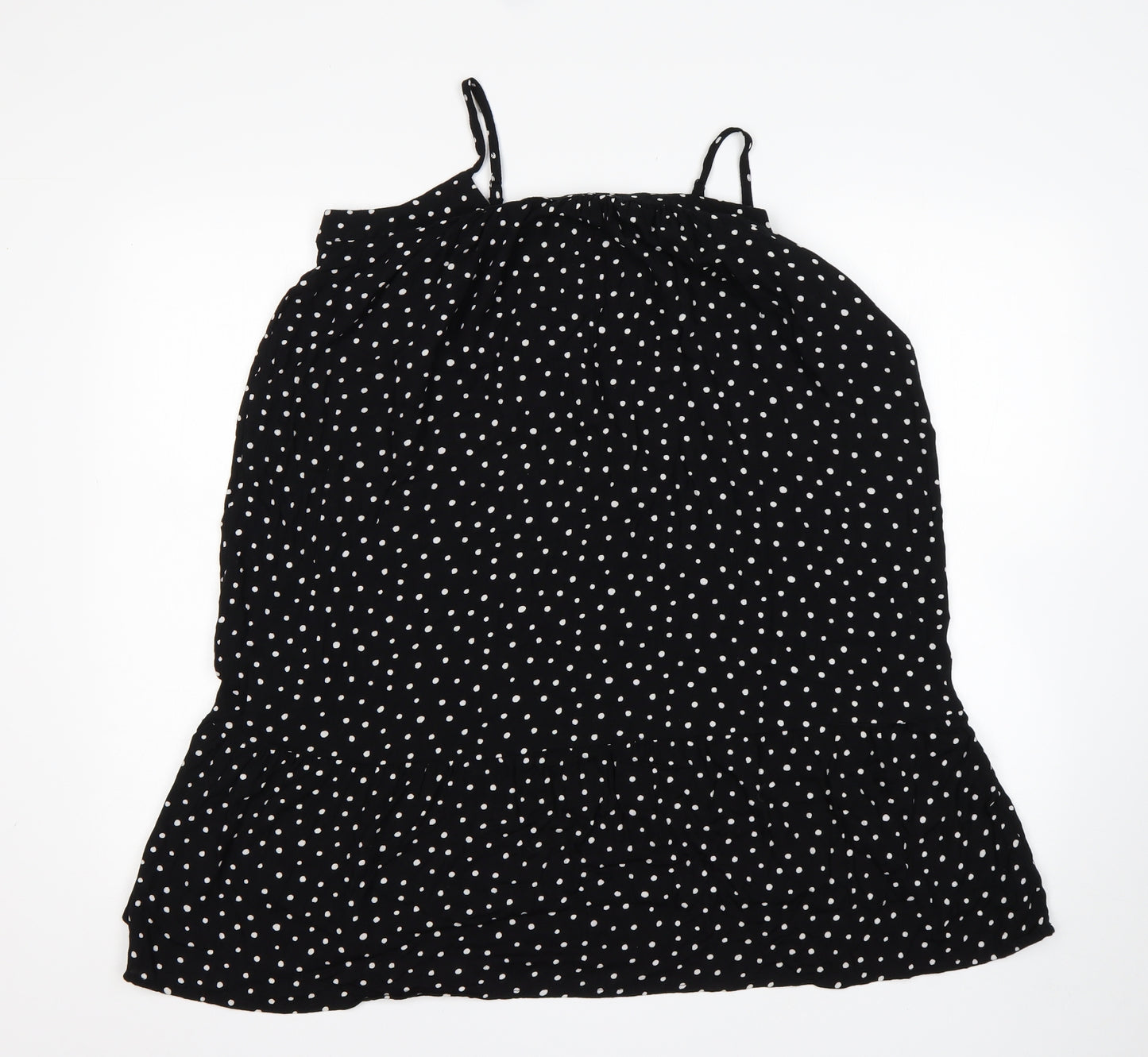 George Womens Multicoloured Polka Dot Viscose Basic Tank Size M Off the Shoulder