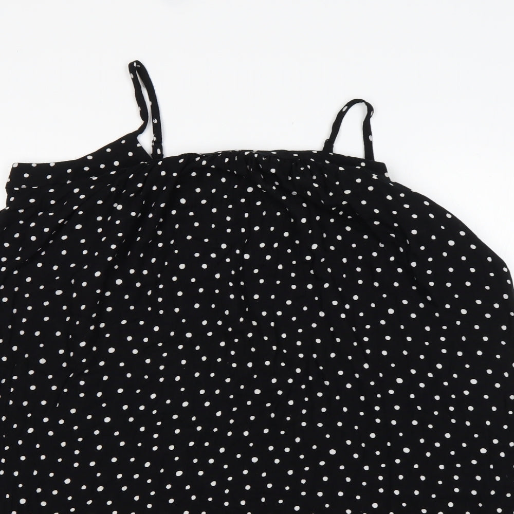 George Womens Multicoloured Polka Dot Viscose Basic Tank Size M Off the Shoulder