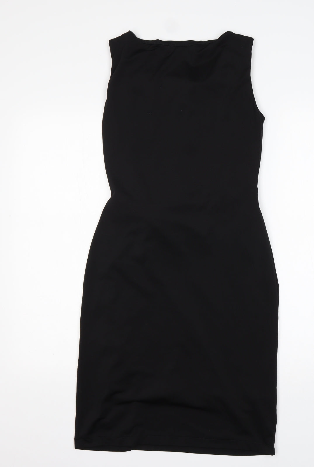 Debut Womens Black  Polyester Pencil Dress  Size 10  Round Neck