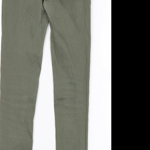 Denim Co Girls Green  Cotton Skinny Jeans Size 10-11 Years  Regular