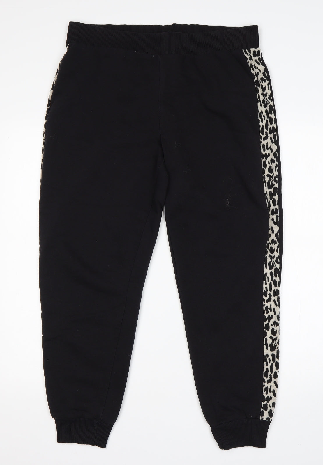Papaya Womens Multicoloured Animal Print Polyester Sweatpants Trousers Size 14 L27 in Regular