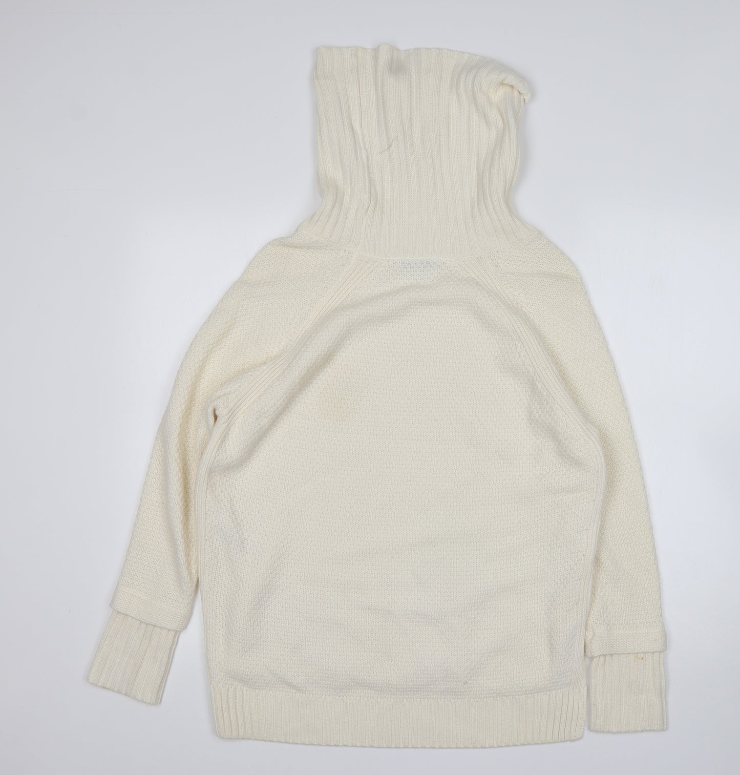 Jasper Conran Womens Beige Roll Neck  Viscose Pullover Jumper Size 12