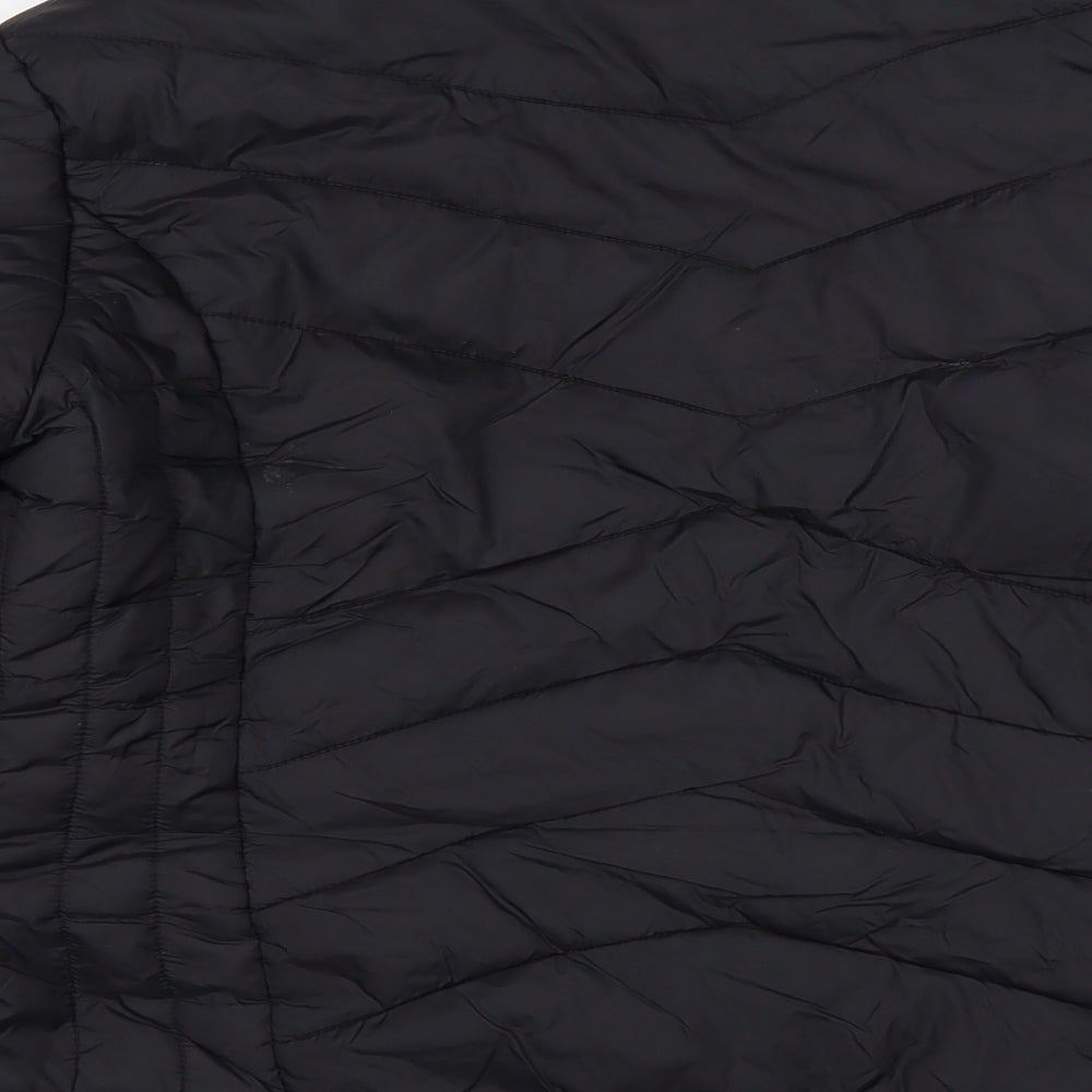 Brave Soul Womens Black   Puffer Jacket Jacket Size 16