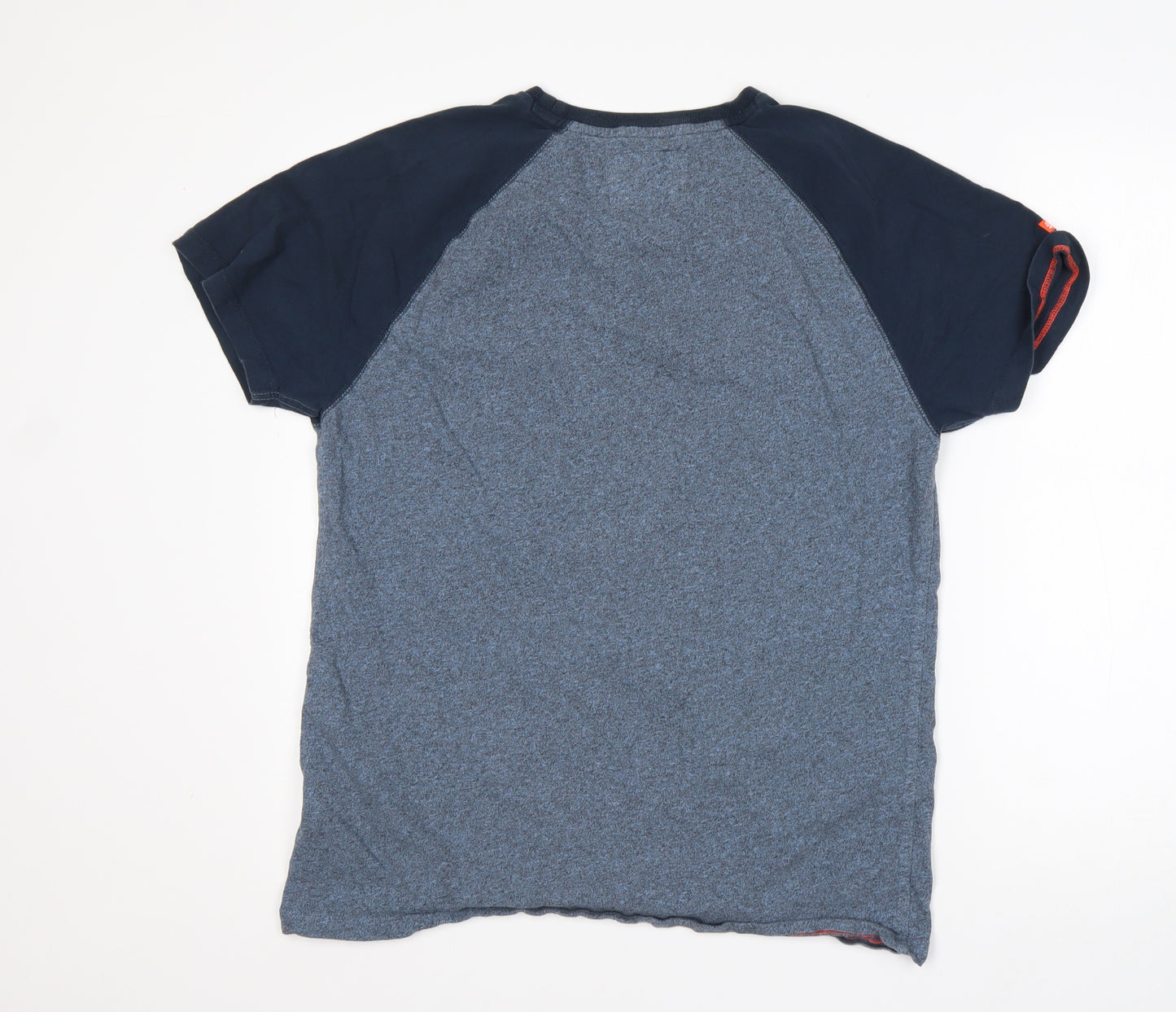 Superdry Mens Blue  Cotton  T-Shirt Size XL Round Neck