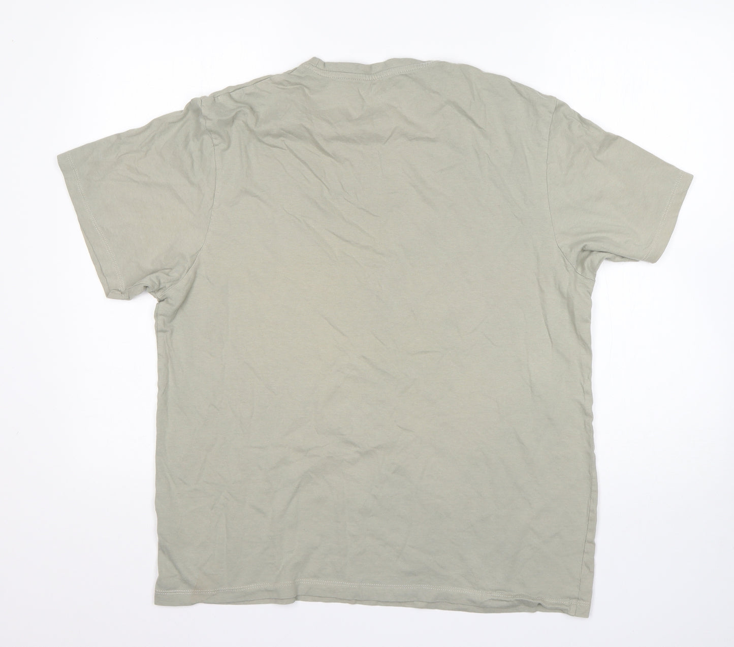 Primark Mens Green  Cotton  T-Shirt Size XL Round Neck
