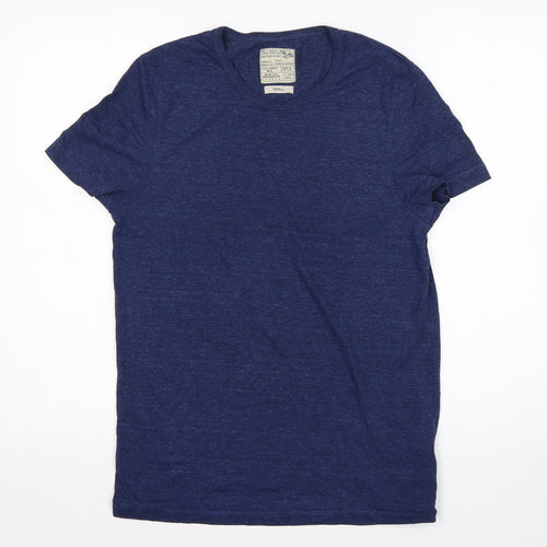 Burton Mens Blue  Polyester  T-Shirt Size S Round Neck