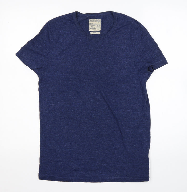 Burton Mens Blue Polyester T-Shirt Size S Round Neck