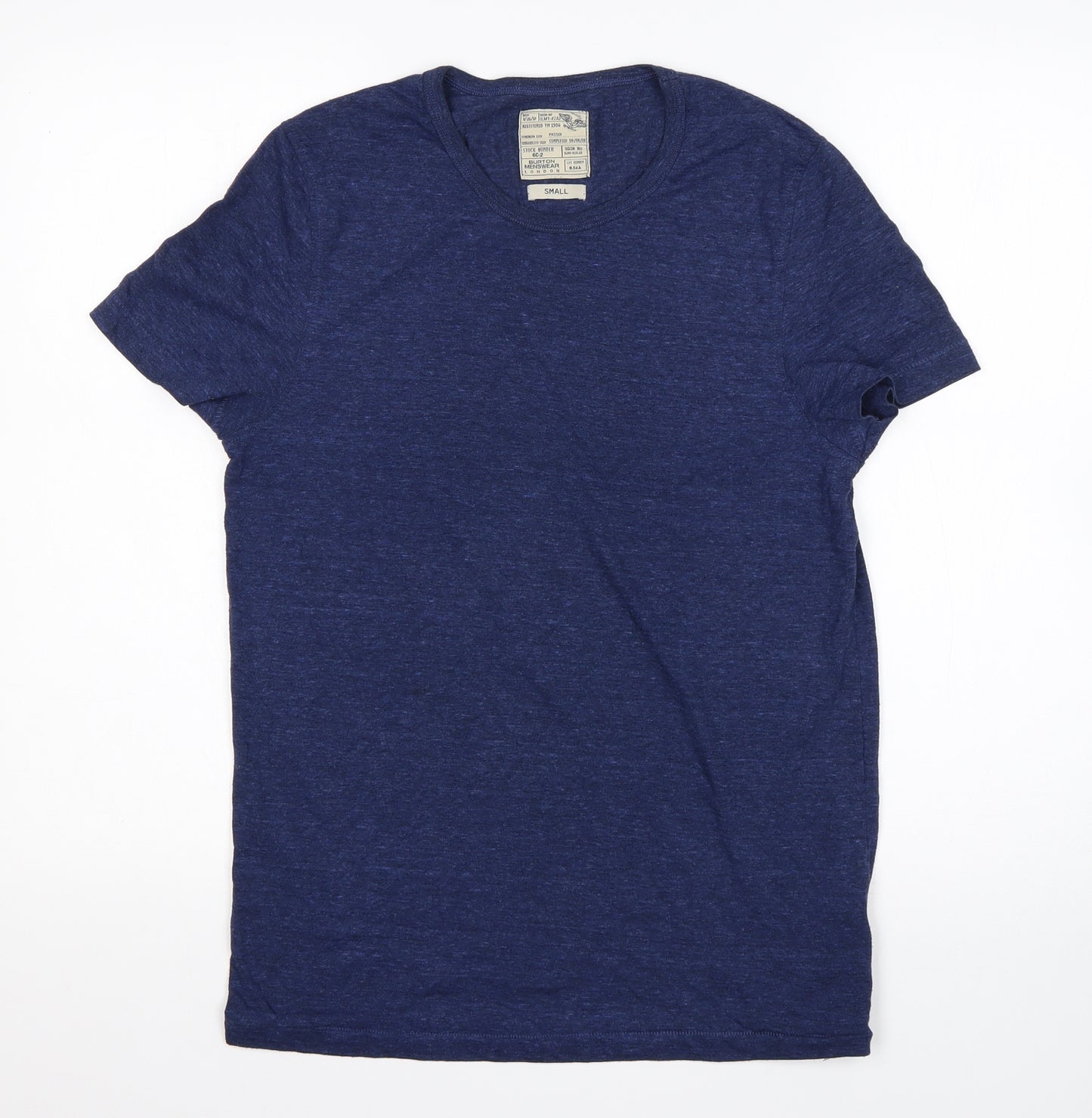 Burton Mens Blue  Polyester  T-Shirt Size S Round Neck