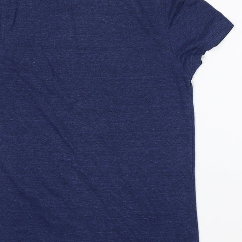 Burton Mens Blue  Polyester  T-Shirt Size S Round Neck