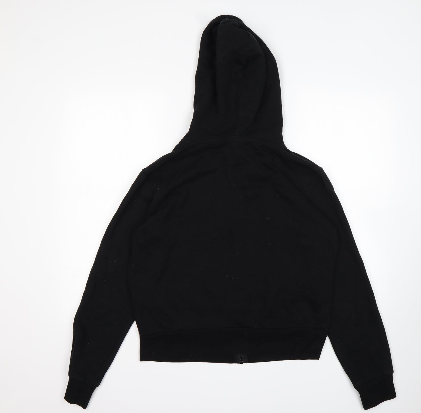 New Look Womens Black  Cotton Full Zip Hoodie Size 12