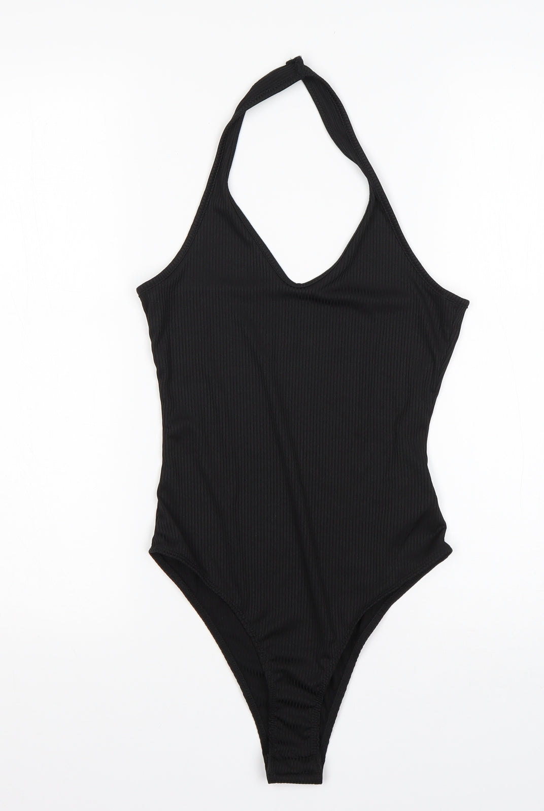 SheIn Womens Black  Elastane Bodysuit One-Piece Size XS