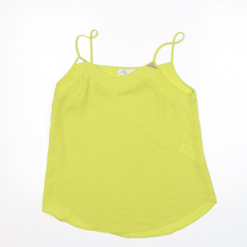 cameo rose Womens Green  Polyester Basic Blouse Size 10 V-Neck