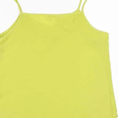 cameo rose Womens Green  Polyester Basic Blouse Size 10 V-Neck
