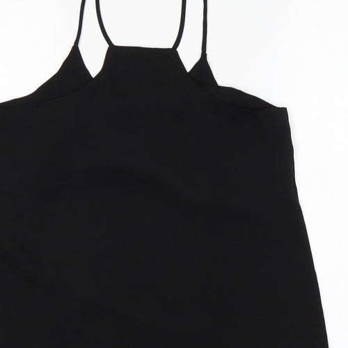 H&M Womens Black  Polyester Basic Tank Size 8 Off the Shoulder