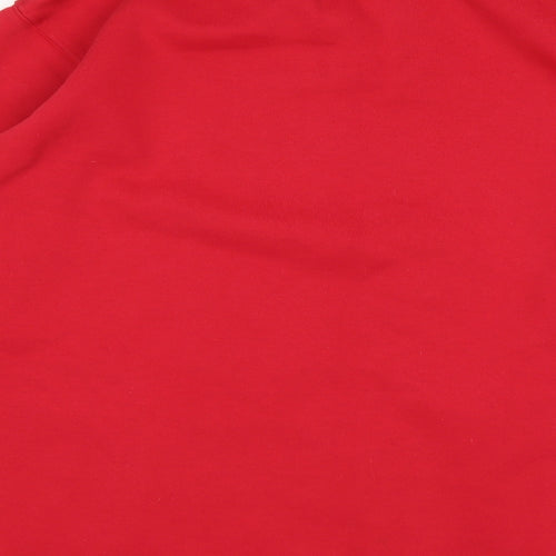 JOIE DE VIURE Womens Red  Polyester Pullover Sweatshirt Size 10