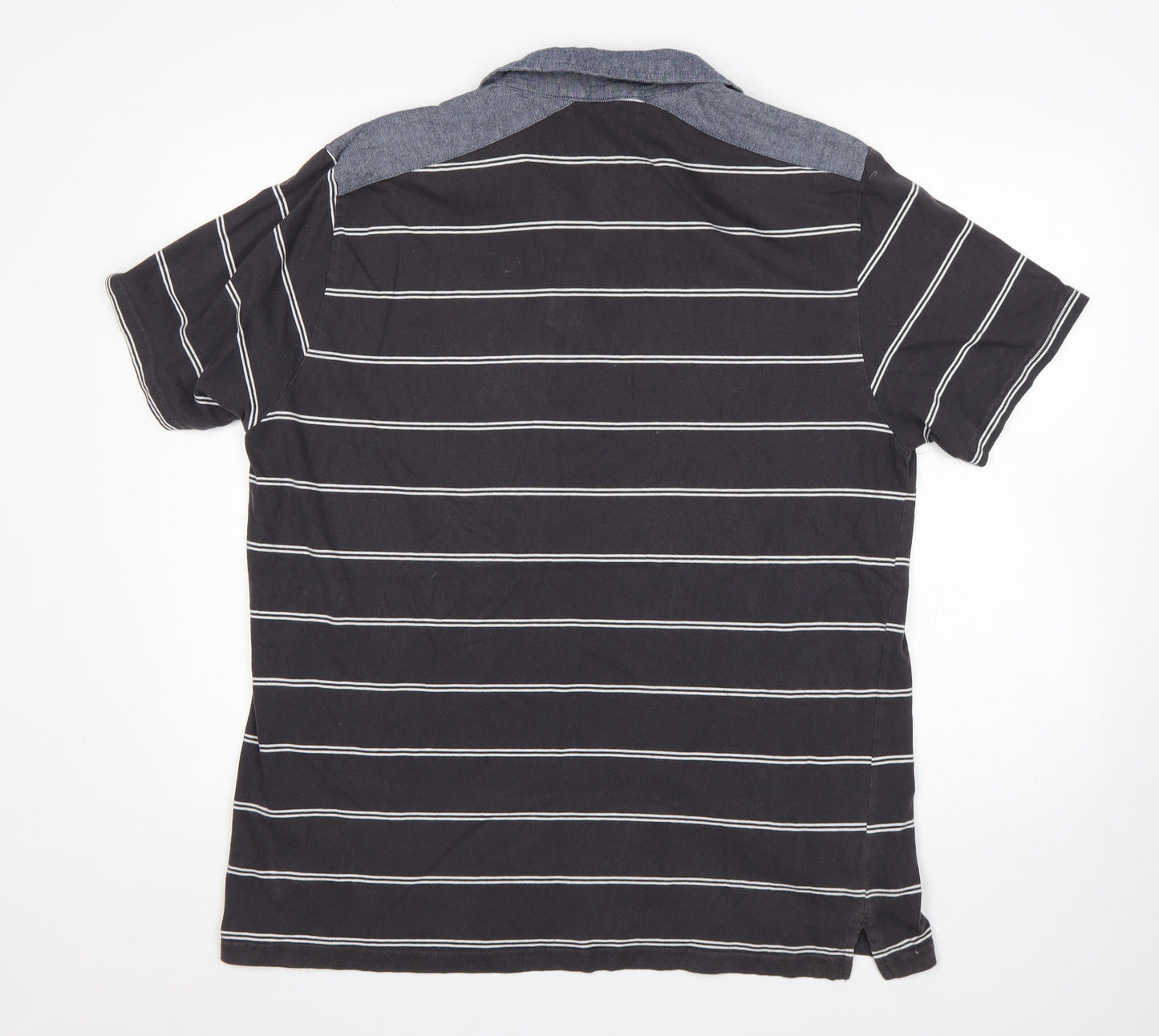 George Mens Multicoloured Striped Cotton  Polo Size XL Collared