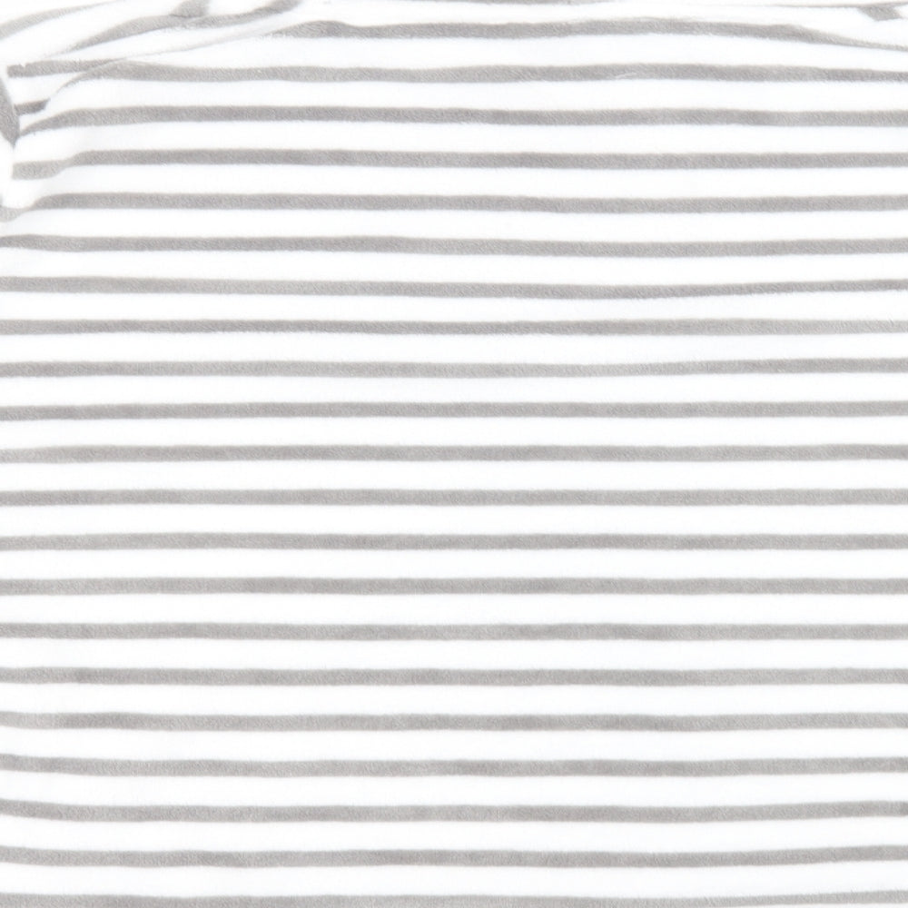 Pretty Secrets Womens White Striped Polyester Top Pyjama Top Size 20
