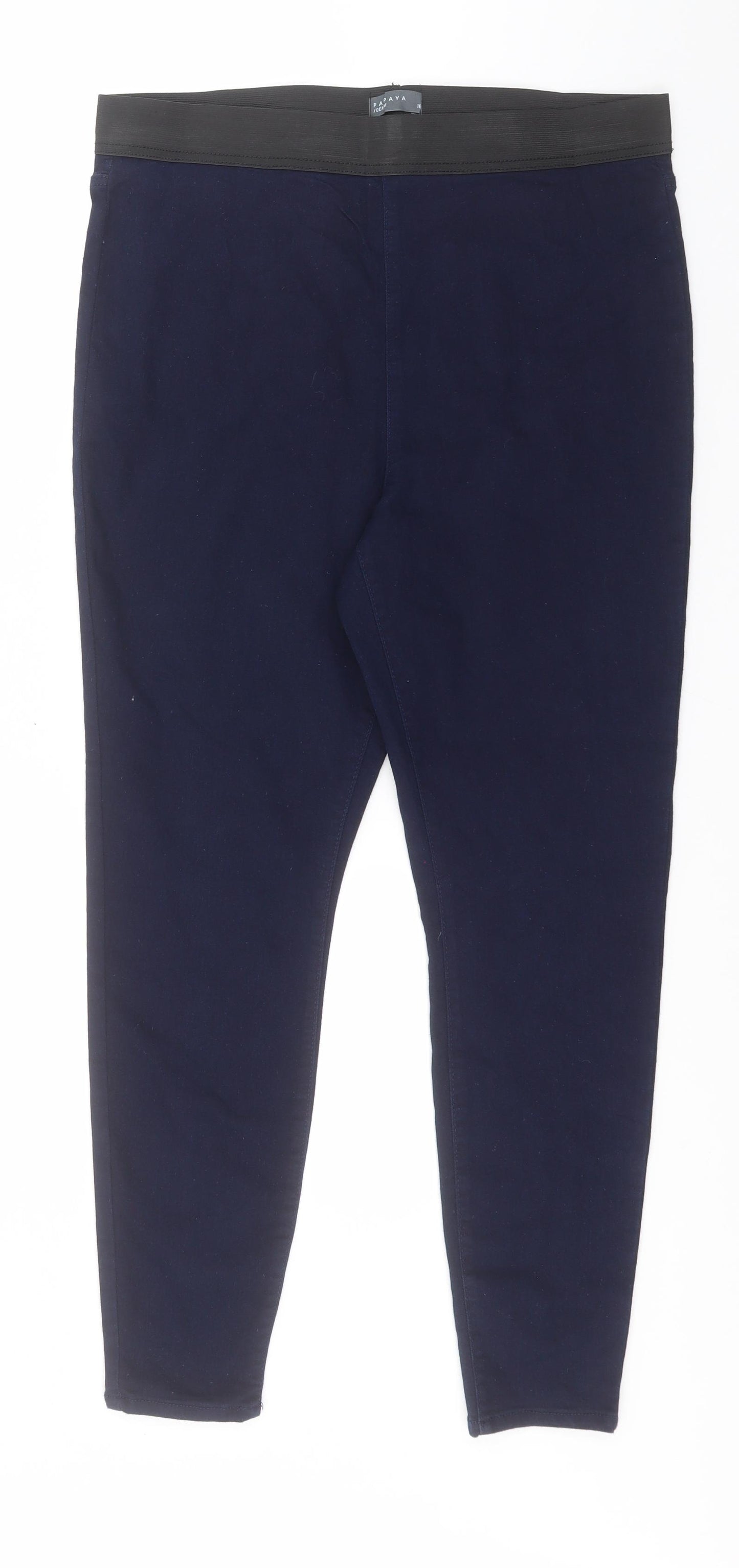 Papaya Womens Blue  Cotton Jegging Jeans Size 16 L28 in Regular
