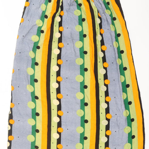 Preworn Womens Multicoloured Striped  A-Line    Boat Neck