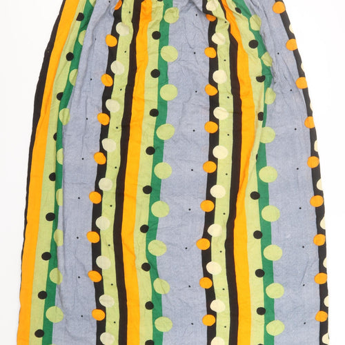Preworn Womens Multicoloured Striped  A-Line    Boat Neck