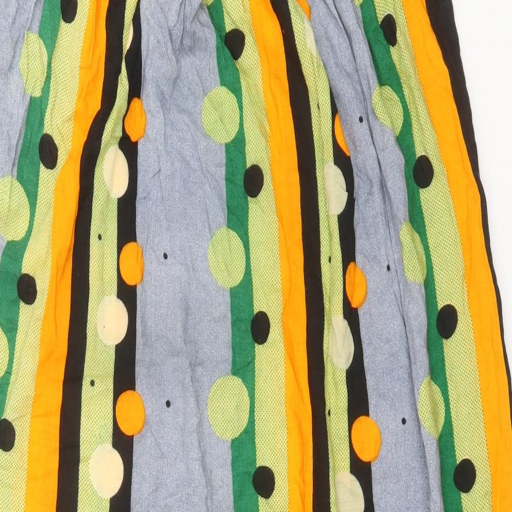 Preworn Womens Multicoloured Striped  A-Line    Boat Neck