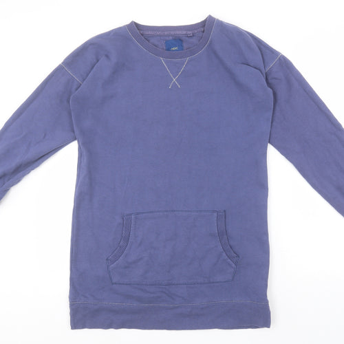 NEXT Womens Blue Round Neck  Cotton Pullover Jumper Size 6