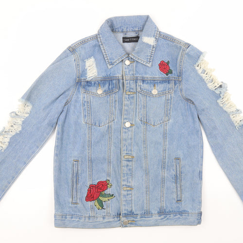 I SAW IT FIRST Womens Blue   Jacket  Size 8