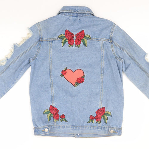 I SAW IT FIRST Womens Blue   Jacket  Size 8